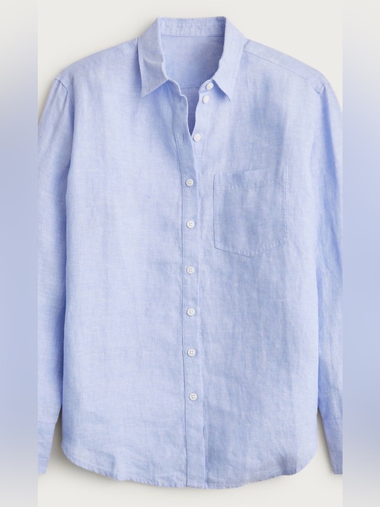 J. Crew Tops - Jcrew Garçon classic button-up shirt in Baird McNutt Irish linen - French Blue